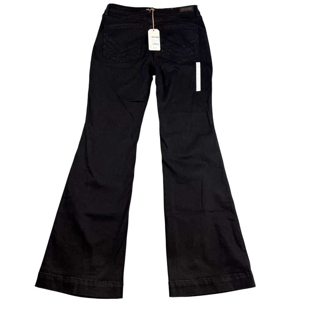 Shyanne Womens Mid Rise Bootcut Jeans Black Stretch Denim Size 32x32 MSRP $70